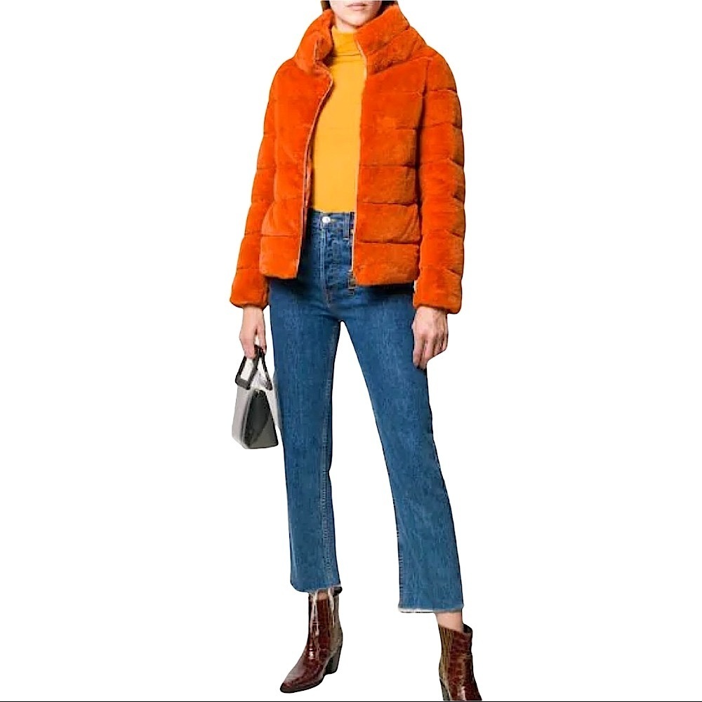 HERNO Milly Goose Down Faux Fur Teddy Coat - Picture 1 of 16